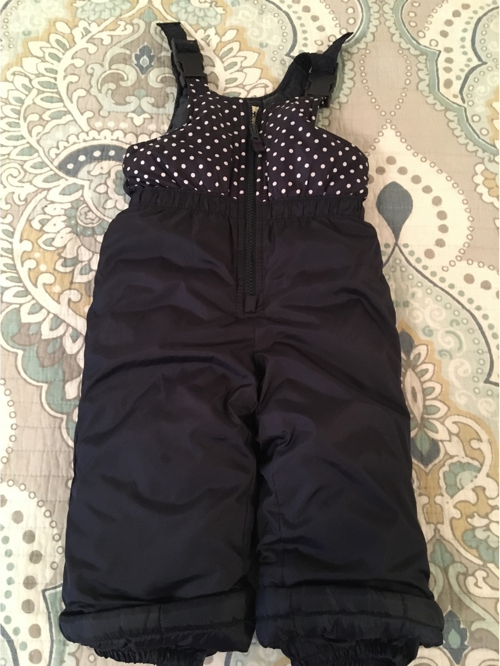 OshKosh B'gosh Toddler Snow Bib Pants Polka Dot 18M